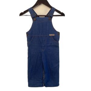 Carters Baby Vintage 90s Single Stitch Denim Overalls, Blue- Size 24 M, Made USA